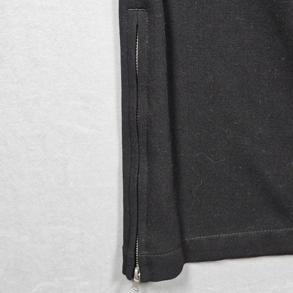 Anthropologie‎ Pants Womens 8 Black Flare Leg Zip Ankle D-Ring Trousers - Picture 5 of 13